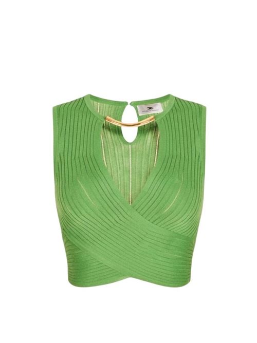 Top in maglia con dettaglio gioiello ELISABETTA FRANCHI | TK76S61E2.EV3